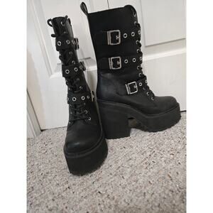 Killstar Vendetta Boots Size 10